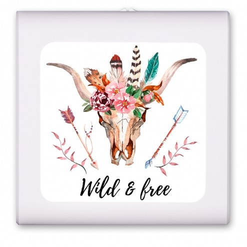 Wild and Free Skull - #3096