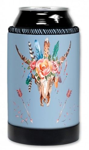 Bull Skull Flowers & Arrows - #3097