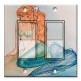 Printed Decora 2 Gang Rocker Style Switch with matching Wall Plate - Mermaid