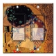 Printed Decora 2 Gang Rocker Style Switch with matching Wall Plate - Klimt: The Kiss II