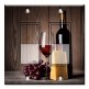 Printed Decora 2 Gang Rocker Style Switch with matching Wall Plate - Glass of Red Wine and Cheese
