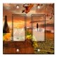 Printed Decora 2 Gang Rocker Style Switch with matching Wall Plate - Wine by an Italian Winery