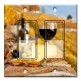Printed Decora 2 Gang Rocker Style Switch with matching Wall Plate - Red Wine and Cheese II