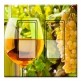 Printed Decora 2 Gang Rocker Style Switch with matching Wall Plate - White Wine with Yellow Grapes