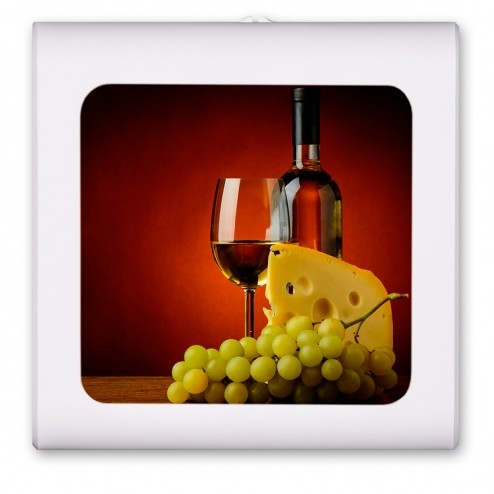 White Wine with Red Background - #3119