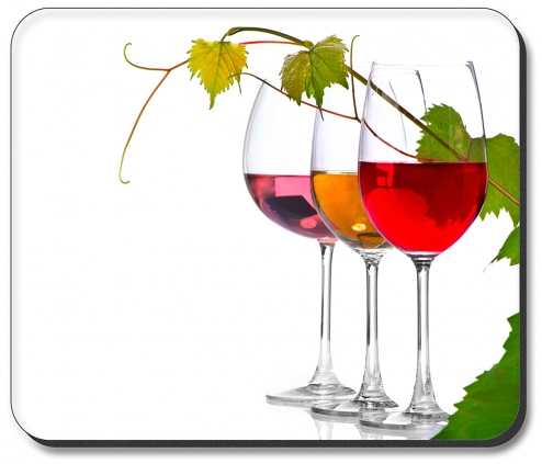 Wine Glasses on White Background - #3121