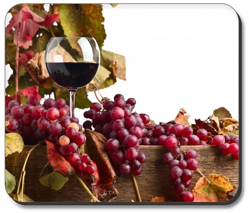 Red Wine and Grapes - #3136