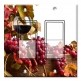Printed Decora 2 Gang Rocker Style Switch with matching Wall Plate - Red Wine and Grapes