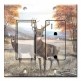 Printed 2 Gang Decora Switch - Outlet Combo with matching Wall Plate - White Tail Deer