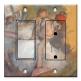 Printed 2 Gang Decora Switch - Outlet Combo with matching Wall Plate - Degas: Ballet Dancers