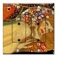 Printed 2 Gang Decora Duplex Receptacle Outlet with matching Wall Plate - Klimt: Sea Serpents III