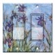 Printed Decora 2 Gang Rocker Style Switch with matching Wall Plate - Monet: Irises