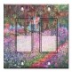 Printed Decora 2 Gang Rocker Style Switch with matching Wall Plate - Monet: The Artist's Garden