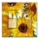 Printed 2 Gang Decora Switch - Outlet Combo with matching Wall Plate - Van Gogh: Sunflowers