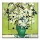 Printed 2 Gang Decora Duplex Receptacle Outlet with matching Wall Plate - Van Gogh: Vase of Roses