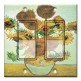 Printed Decora 2 Gang Rocker Style Switch with matching Wall Plate - Van Gogh: Sunflowers II