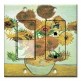 Printed 2 Gang Decora Switch - Outlet Combo with matching Wall Plate - Van Gogh: Sunflowers II