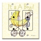 Printed 2 Gang Decora Duplex Receptacle Outlet with matching Wall Plate - It' A Boy: Carriage