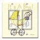 Printed Decora 2 Gang Rocker Style Switch with matching Wall Plate - It' A Boy: Carriage
