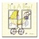 Printed Decora 2 Gang Rocker Style Switch with matching Wall Plate - It' A Boy: Carriage