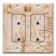 Printed 2 Gang Decora Duplex Receptacle Outlet with matching Wall Plate - Da Vinci: Man