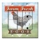 Printed 2 Gang Decora Switch - Outlet Combo with matching Wall Plate - Farm Fresh Eggs