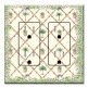 Printed 2 Gang Decora Duplex Receptacle Outlet with matching Wall Plate - Bahama Pineapple