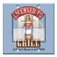 Printed Decora 2 Gang Rocker Style Switch with matching Wall Plate - Licensed to Grill