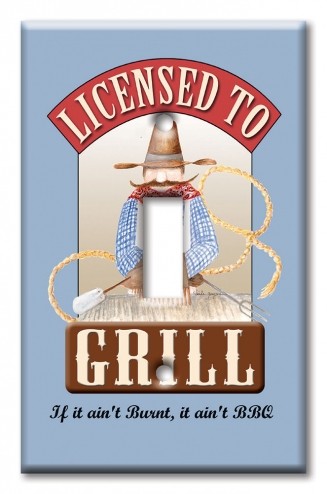 Art Plates - Decorative OVERSIZED Switch Plates & Outlet Covers - Licensed to Grill