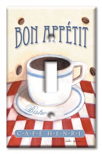 Art Plates - Decorative OVERSIZED Wall Plates & Outlet Covers - Bon Appetit