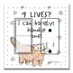 Printed 2 Gang Decora Switch - Outlet Combo with matching Wall Plate - 9 Lives