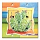 Printed 2 Gang Decora Duplex Receptacle Outlet with matching Wall Plate - Cactus II