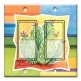 Printed Decora 2 Gang Rocker Style Switch with matching Wall Plate - Cactus II