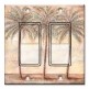 Printed Decora 2 Gang Rocker Style Switch with matching Wall Plate - Palm Trees