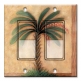 Printed Decora 2 Gang Rocker Style Switch with matching Wall Plate - Palm