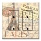 Printed 2 Gang Decora Duplex Receptacle Outlet with matching Wall Plate - Paris III