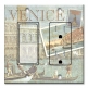 Printed 2 Gang Decora Switch - Outlet Combo with matching Wall Plate - Venice