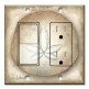 Printed 2 Gang Decora Switch - Outlet Combo with matching Wall Plate - Sand Dollar