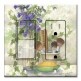 Printed 2 Gang Decora Switch - Outlet Combo with matching Wall Plate - Bath Brushes