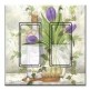 Printed Decora 2 Gang Rocker Style Switch with matching Wall Plate - Lavender