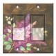 Printed Decora 2 Gang Rocker Style Switch with matching Wall Plate - Lilac