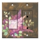 Printed 2 Gang Decora Switch - Outlet Combo with matching Wall Plate - Lilac