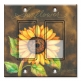 Printed Decora 2 Gang Rocker Style Switch with matching Wall Plate - Sunflower