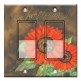 Printed Decora 2 Gang Rocker Style Switch with matching Wall Plate - Red Sunflower