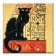 Printed 2 Gang Decora Duplex Receptacle Outlet with matching Wall Plate - Chat Noir (Black Cat)