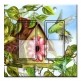 Printed Decora 2 Gang Rocker Style Switch with matching Wall Plate - Hummingbird House