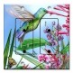 Printed 2 Gang Decora Duplex Receptacle Outlet with matching Wall Plate - Green Hummingbird