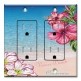 Printed 2 Gang Decora Duplex Receptacle Outlet with matching Wall Plate - Venice Flowers