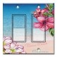 Printed Decora 2 Gang Rocker Style Switch with matching Wall Plate - Venice Flowers