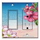 Printed 2 Gang Decora Switch - Outlet Combo with matching Wall Plate - Venice Flowers